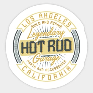 Hot Rod Legendary Garage California Sticker